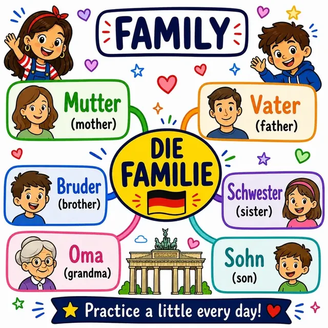 Family vocabulary mind map