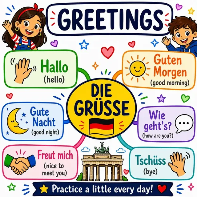 Greetings mind map